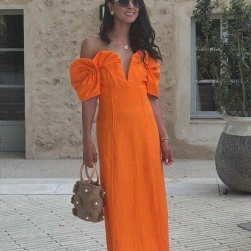 NWT Cult Gaia ‘Muna’ Dress in Papaya Size 0